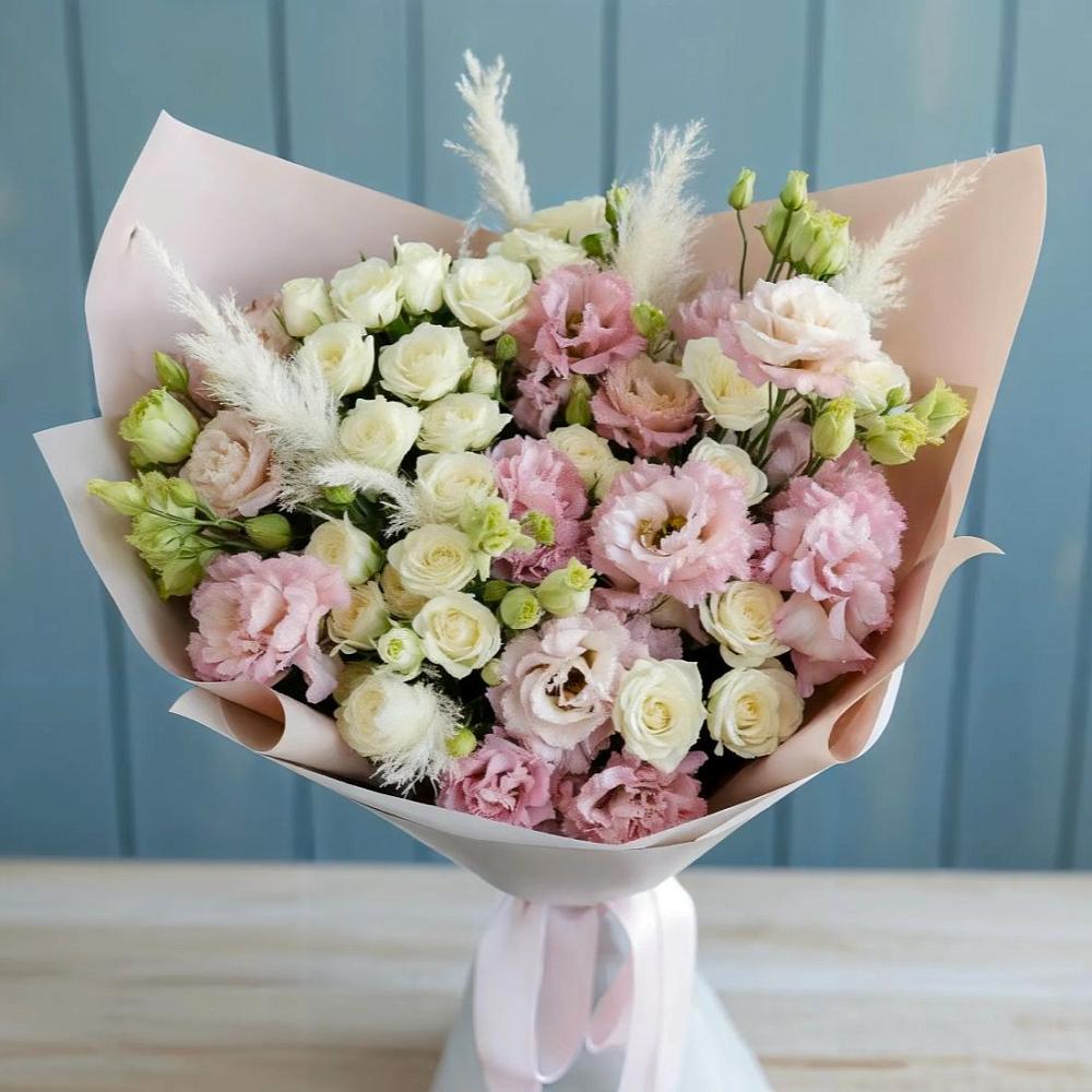 Букет цветов из: Альстромерии и Розы в Аргуне