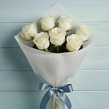 Букет 7 Белых роз Эдлесс Лав в Аргуне