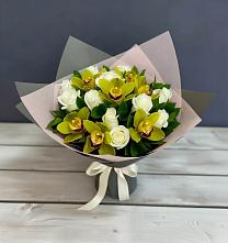 Букет цветов из:  Орхидеи и Розы в Аргуне