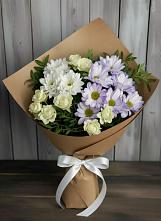 Букет цветов из:  Хризантемы и Розы в Аргуне