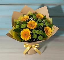 Букет цветов из:  Герберы и Хризантемы #REPLACE_PRED# Аргуне