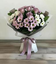 Букет цветов из:  Хризантемы и Розы в Аргуне