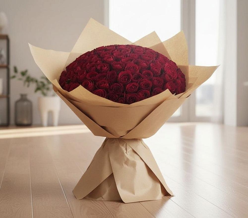 Букет 101 Красная роза в Аргуне