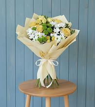 Букет цветов из:  Хризантемы и Розы в Аргуне