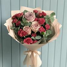Букет цветов из:  Гвоздики и Розы в Аргуне